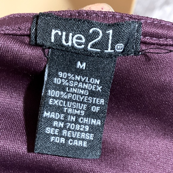 Rue21 Top Blouse Purple Lace M🌀 - Picture 12 of 14